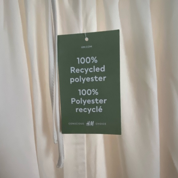 H&M white satin oversized dress — NWT - Picture 9 of 12